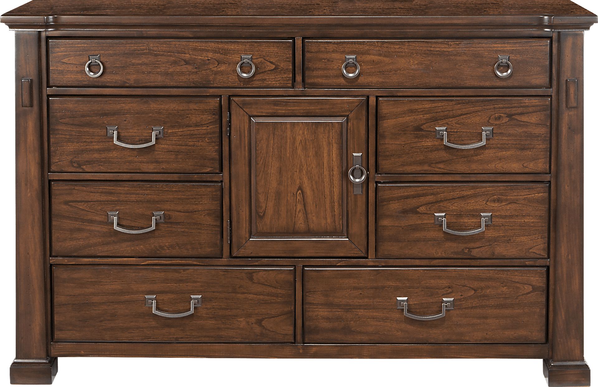Clairfield Tobacco Dark Wood Dresser