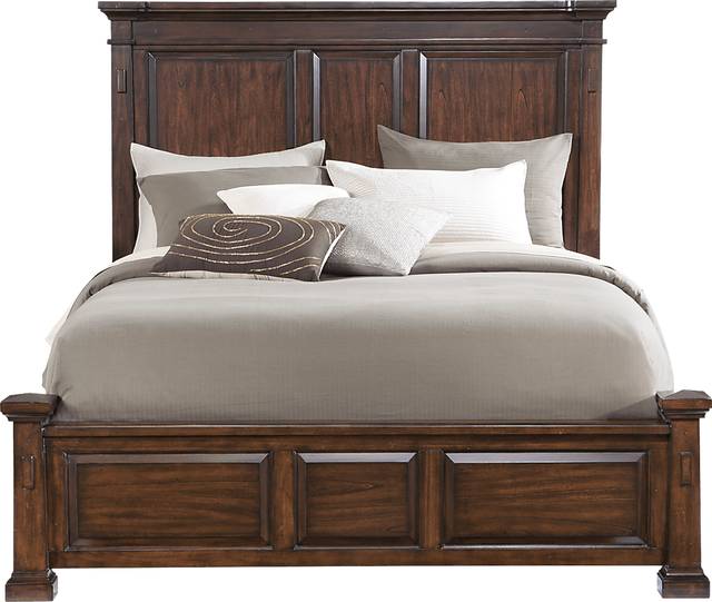 Clairfield Tobacco 3 Pc King Panel Bed - Thumbnail - Image 1