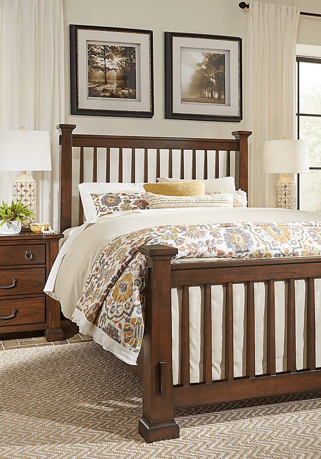Clairfield Tobacco 7 Pc King Slat Bedroom - Thumbnail - Image 4