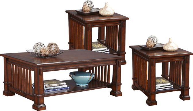 Clairfield Tobacco 3 Pc Table Set
