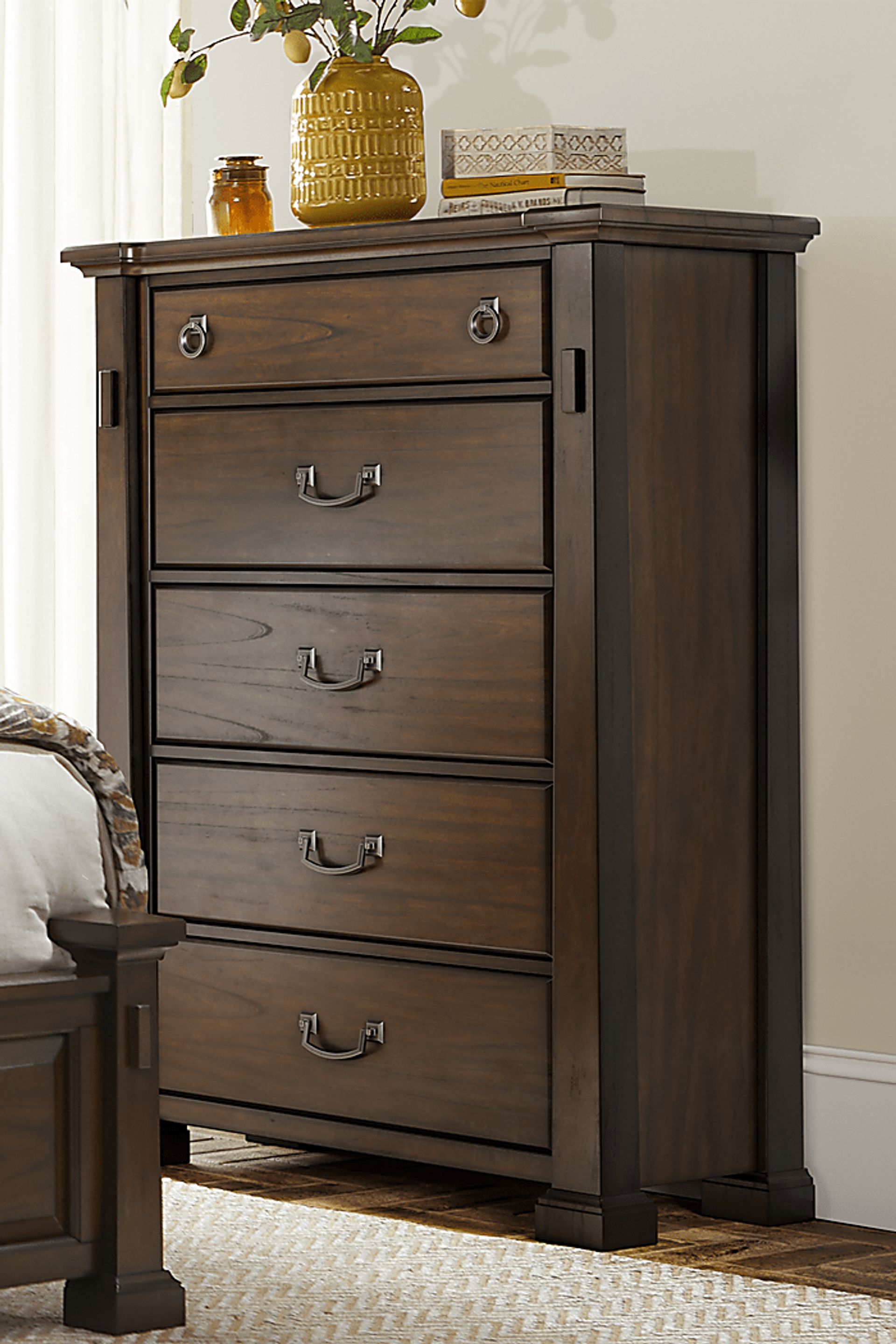 Clairfield Tobacco 5 Pc Queen Bedroom - Image 7