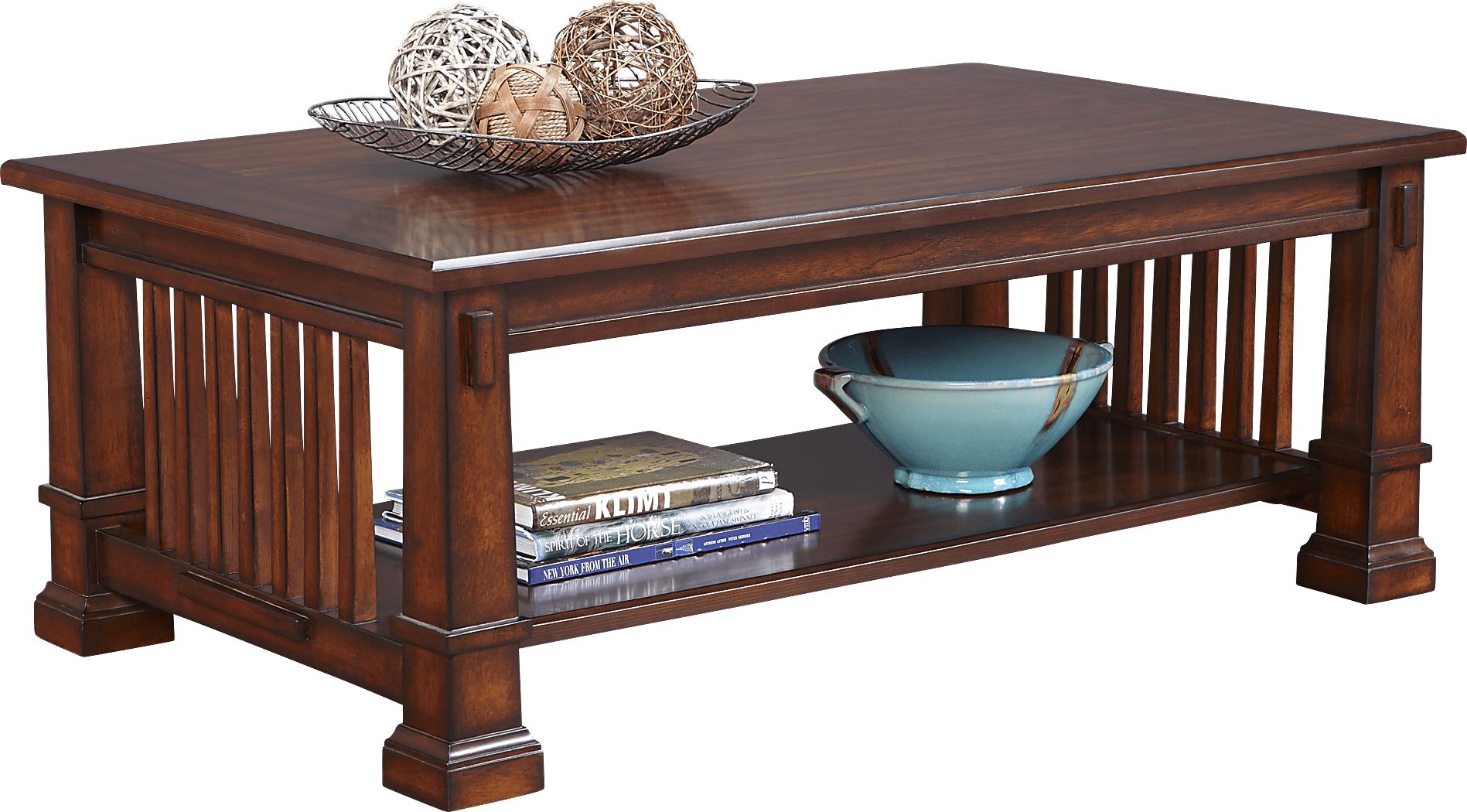 Clairfield Tobacco Dark Wood Cocktail Table