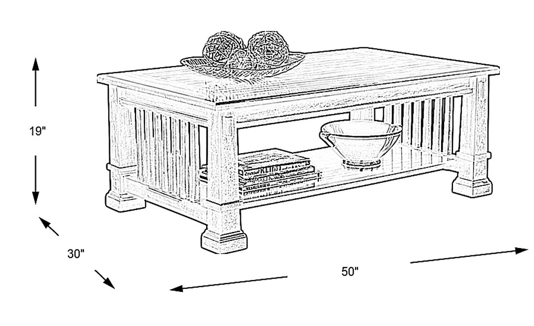 Clairfield Tobacco Cocktail Table