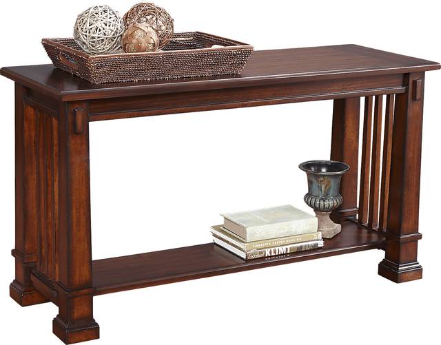Clairfield Tobacco Sofa Table - Thumbnail - Image 1