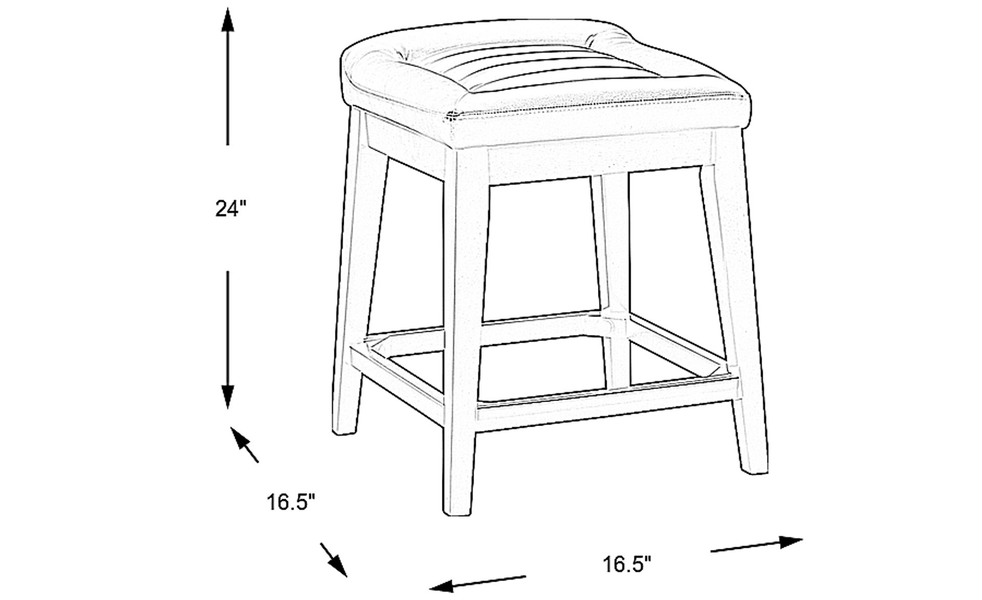 Dimension Image. Please refer to the Dimension Tab on this page for dimension details.