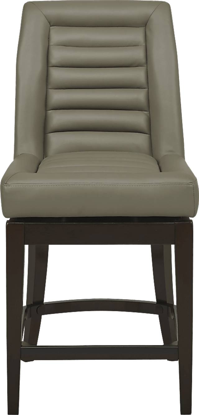 Clairmont Heights Gray Counter Height Swivel Stool - Thumbnail - Image 2