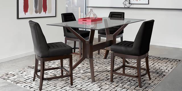 Clairmont Heights Black Counter Height Swivel Stool - Thumbnail - Image 2