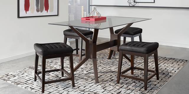 Clairmont Heights Black Counter Height Kyoto Stool - Thumbnail - Image 2