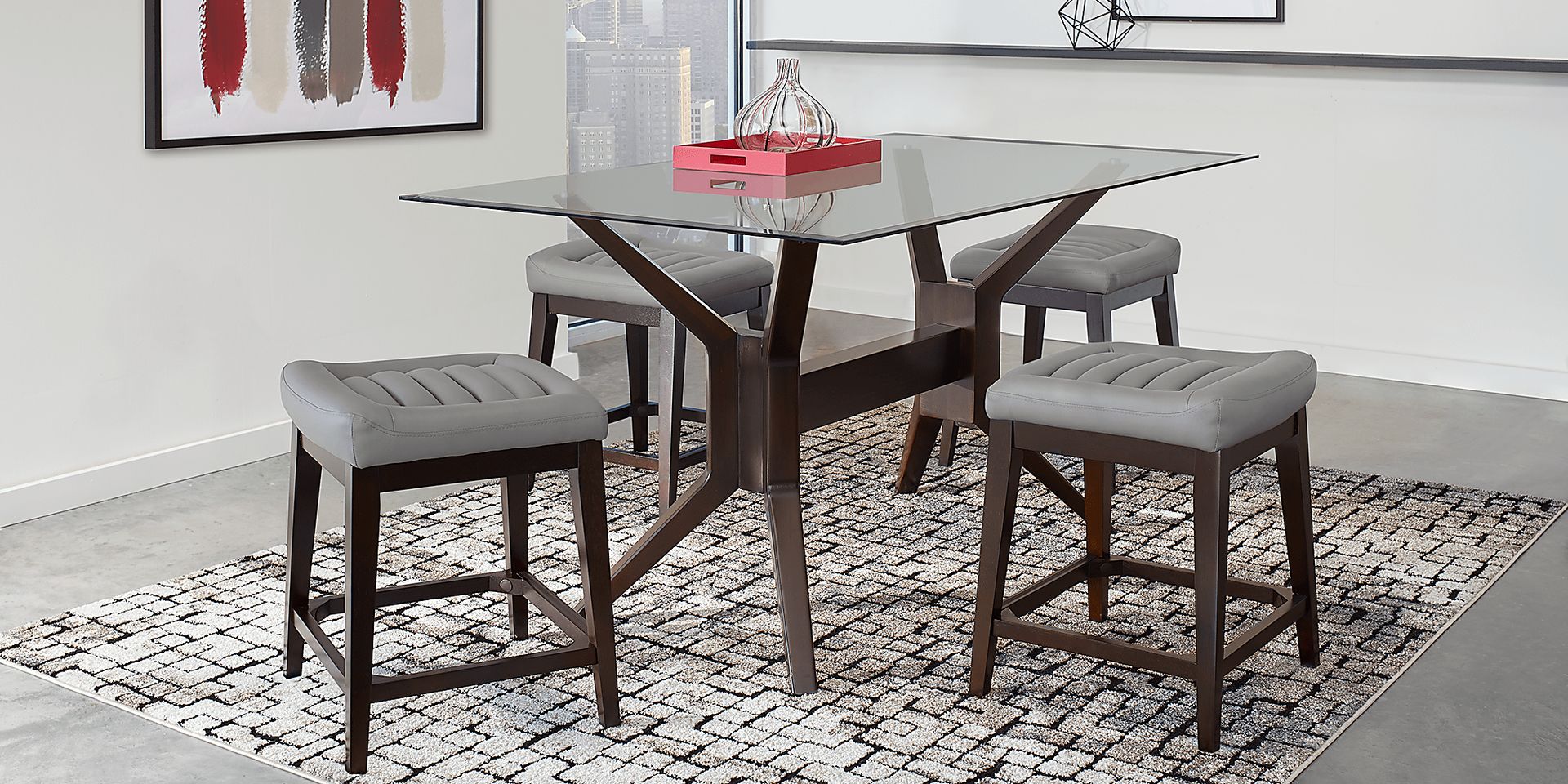 Clairmont Heights Gray Counter Height Kyoto Stool - Image 2