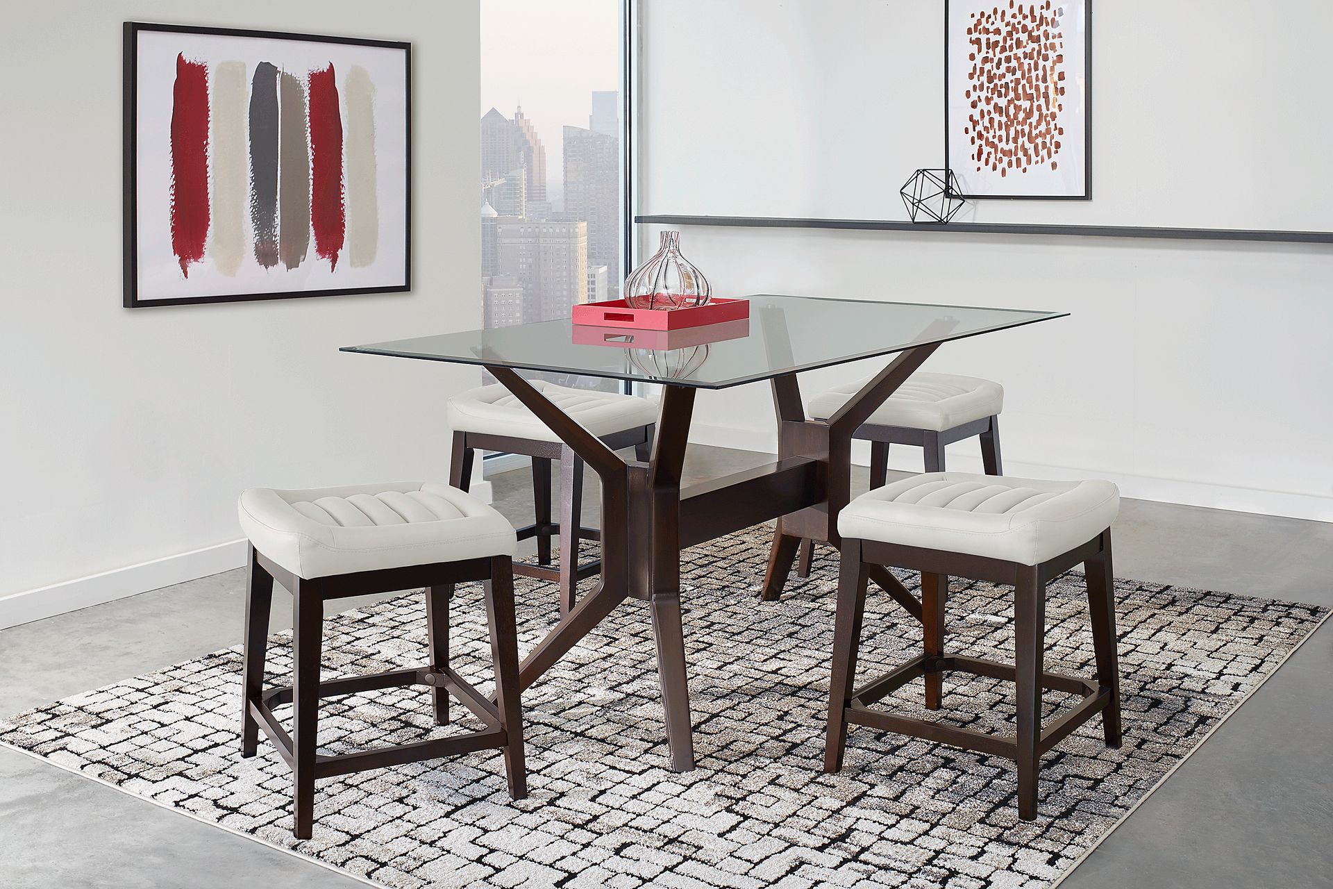 Clairmont Heights White Counter Height Kyoto Stool - Image 2