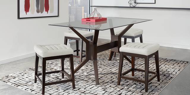 Clairmont Heights White Counter Height Kyoto Stool - Thumbnail - Image 2