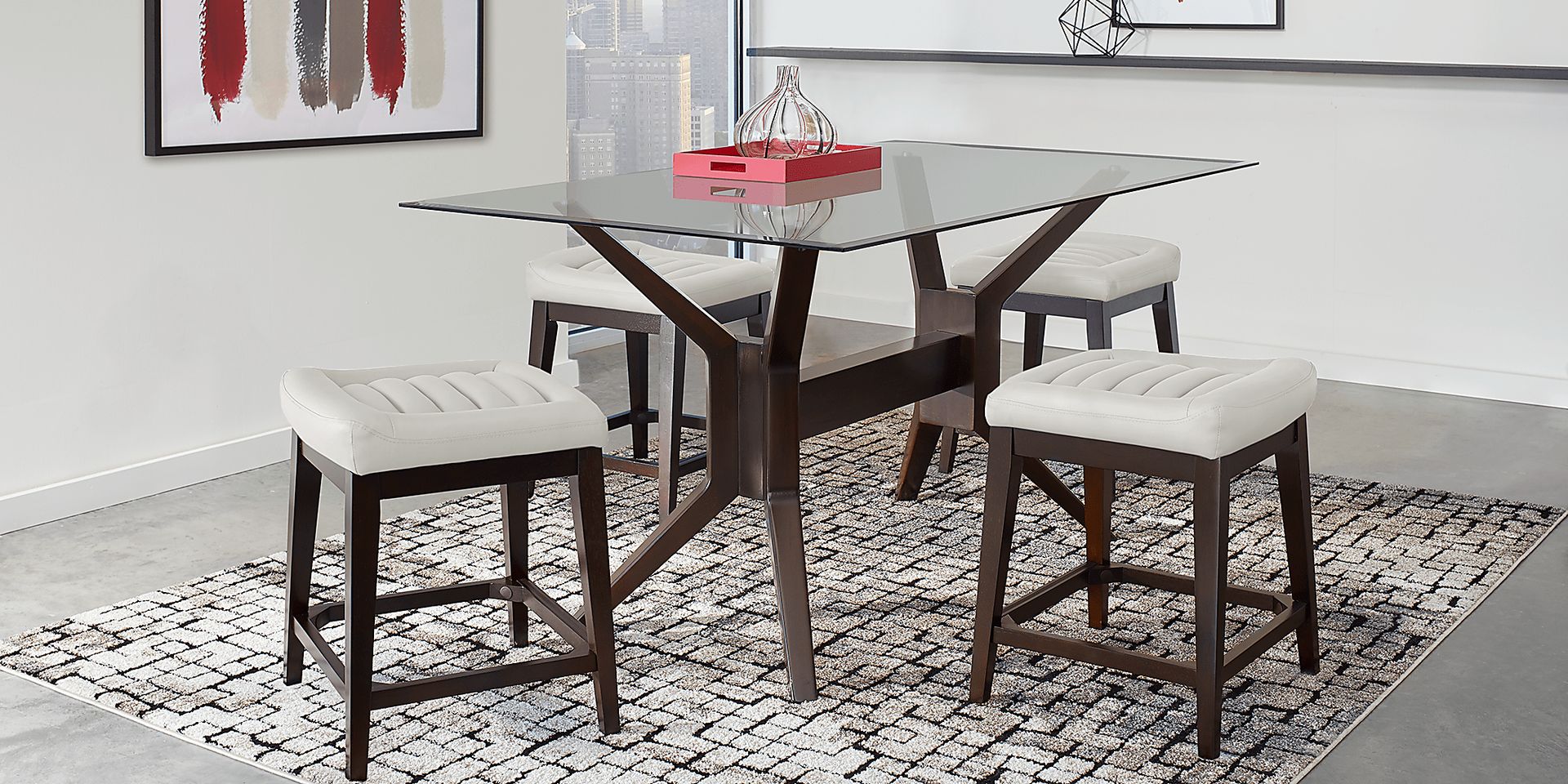 Clairmont Heights White Counter Height Kyoto Stool - Image 2
