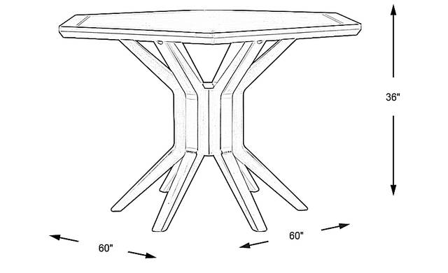 Dimension Image. Please refer to the Dimension Tab on this page for dimension details.