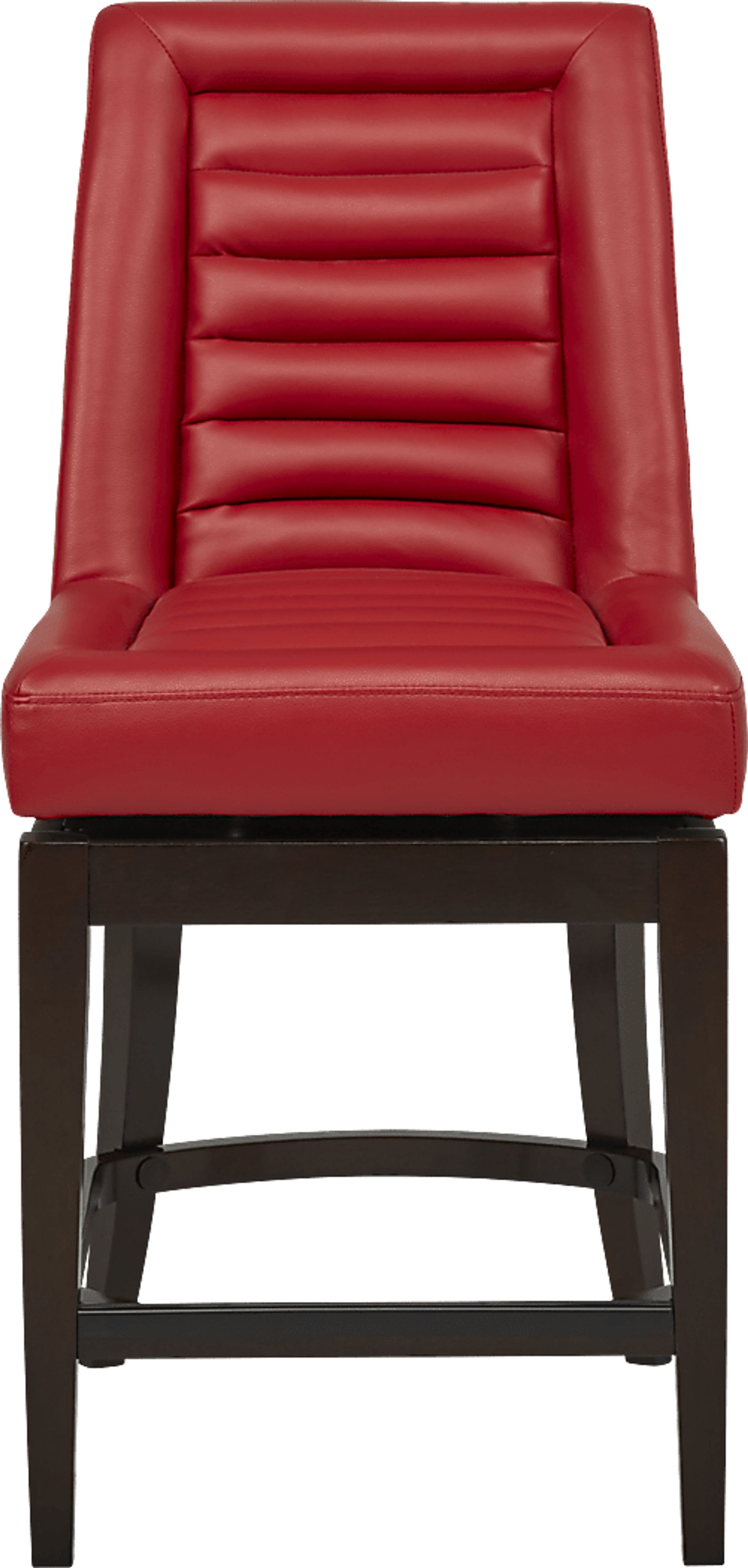 Clairmont Heights Red Counter Height Swivel Stool - Image 2