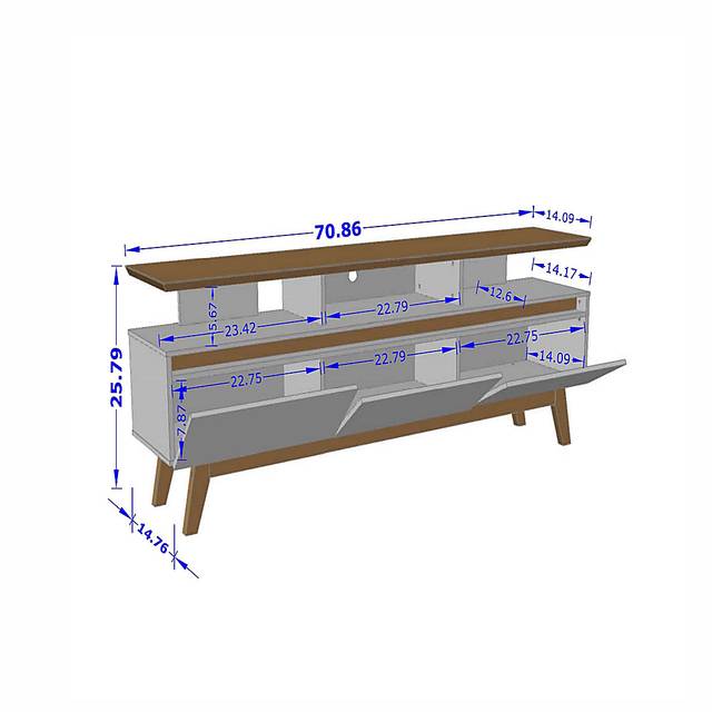 Clairton White 71 in. Console - Thumbnail - Image 10