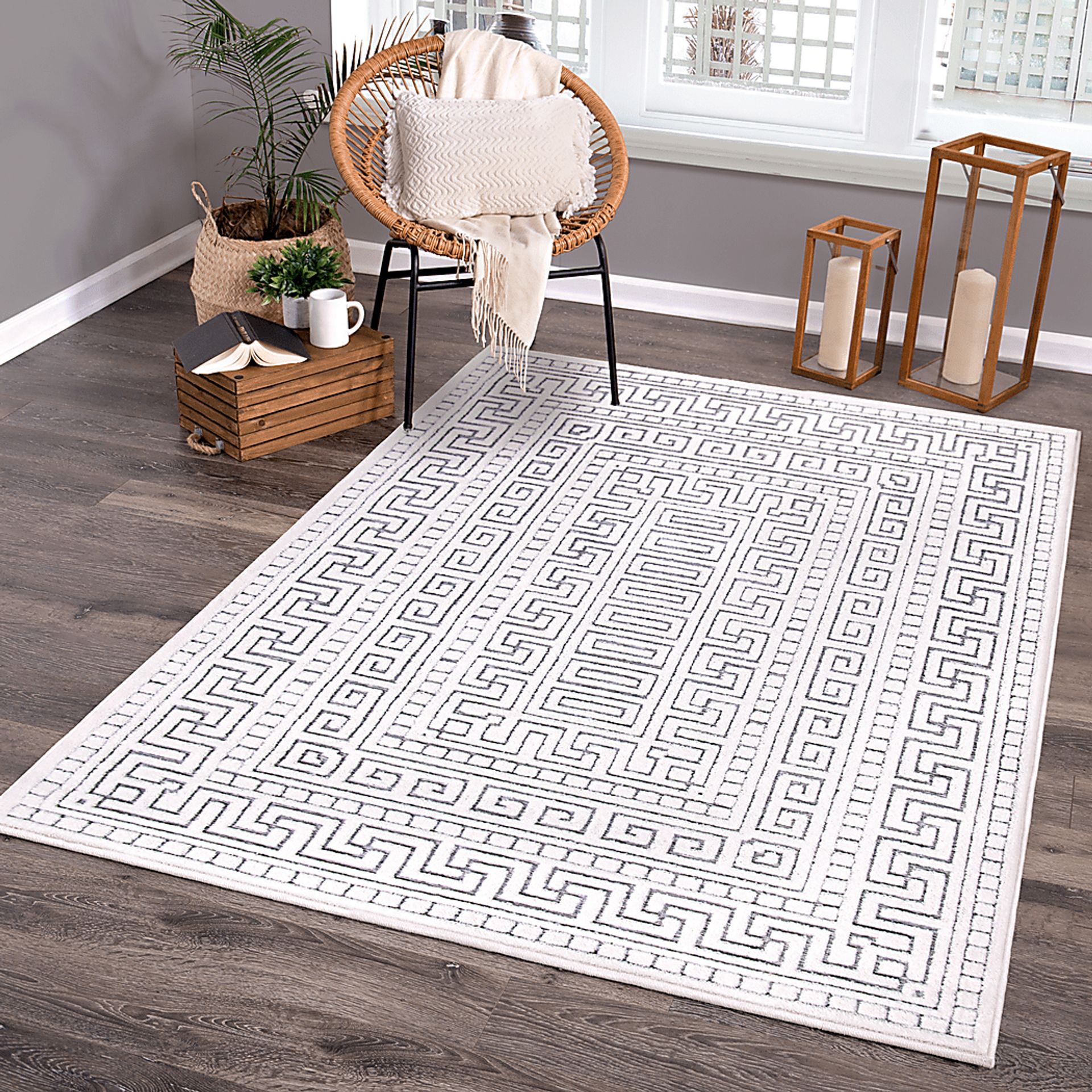 Clapp White 5'2 x 7'6 Rug - Image 11