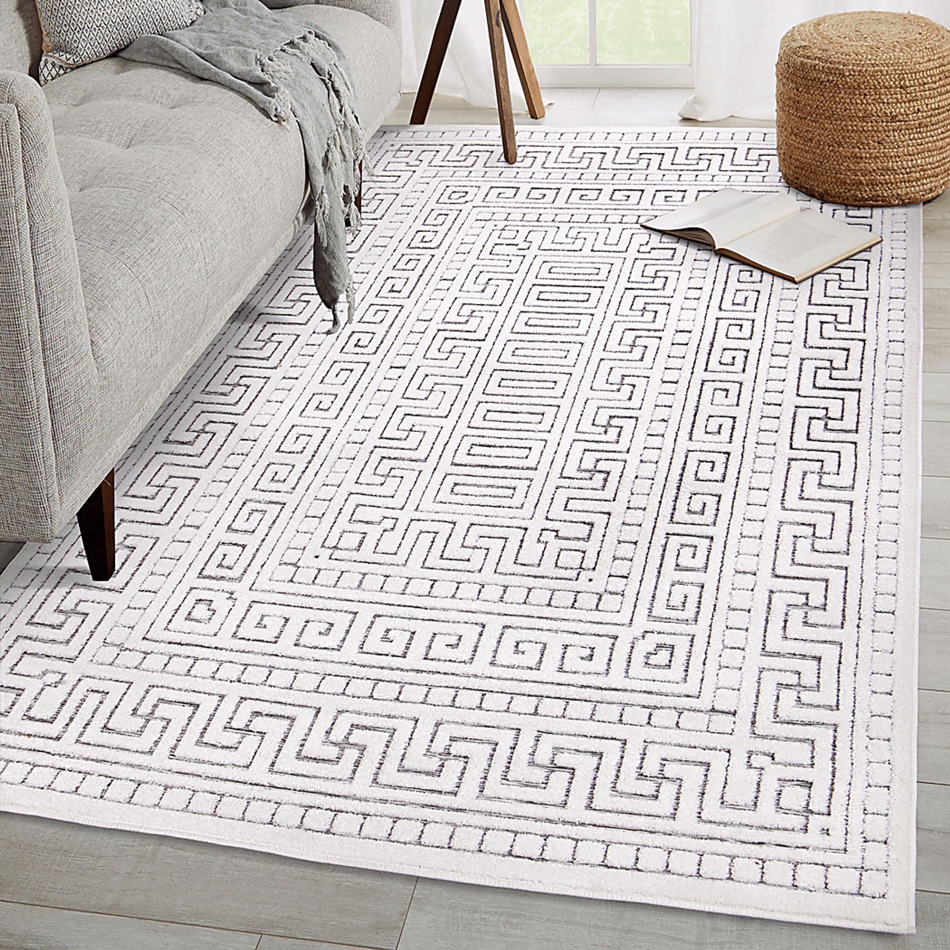 Clapp White 5'2 x 7'6 Rug - Image 2