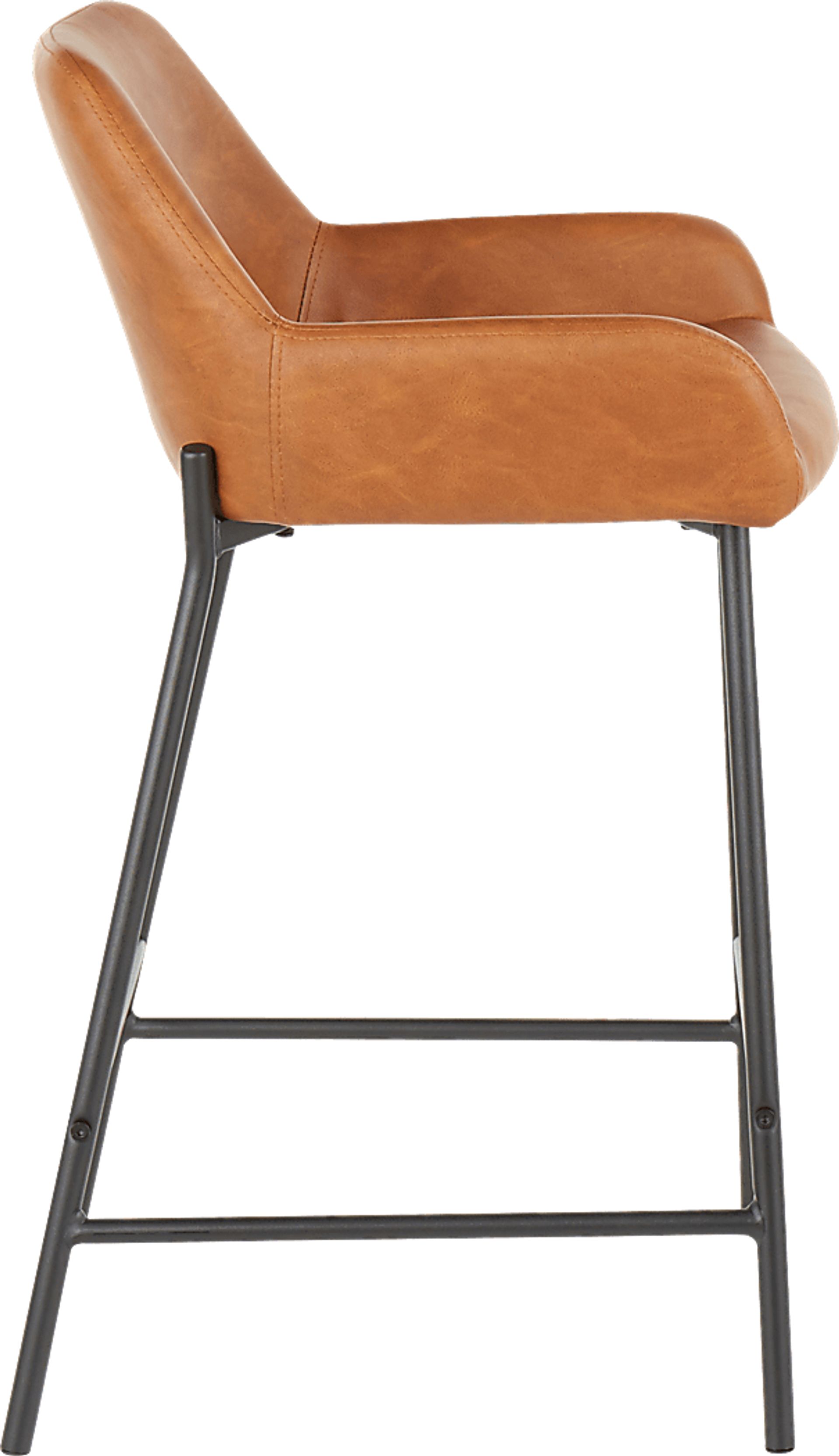 Clarain Camel Counter Height Stool, Set of 2 - Image 3