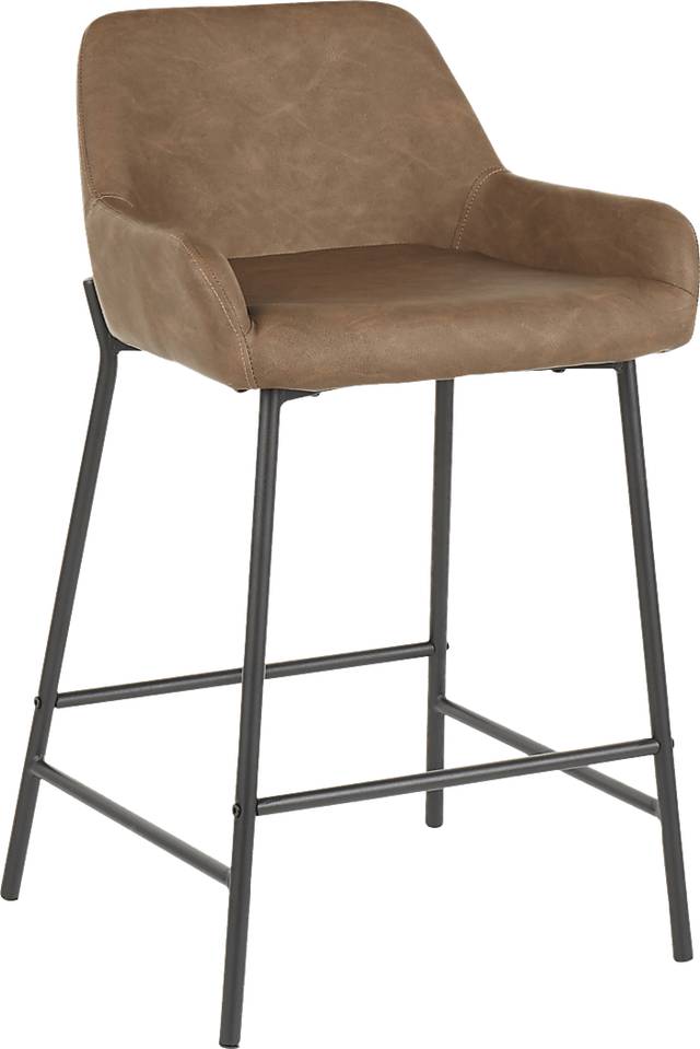 Clarain Espresso Counter Height Stool, Set of 2 - Thumbnail - Image 2