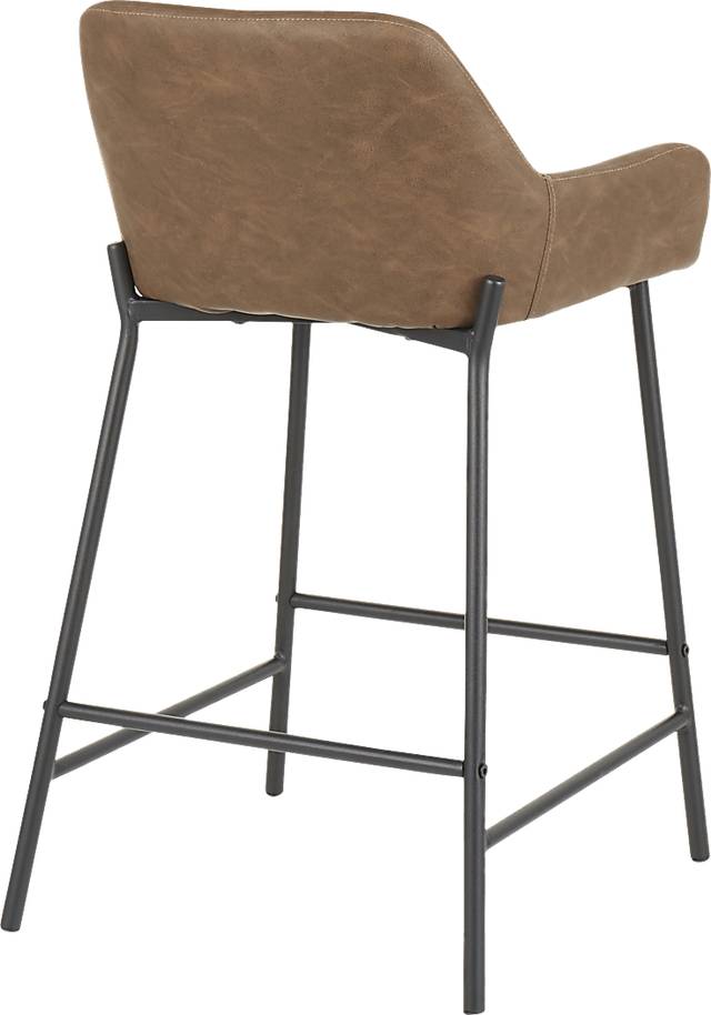 Clarain Espresso Counter Height Stool, Set of 2 - Thumbnail - Image 4