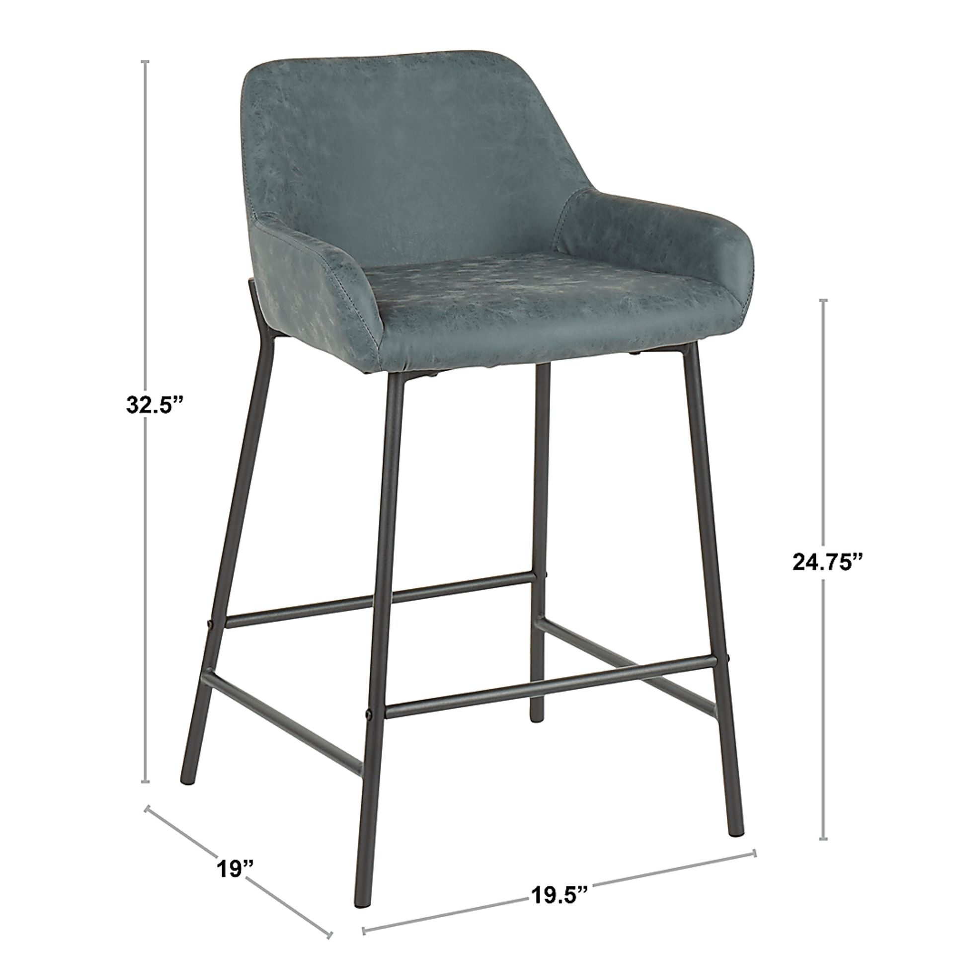 Clarain Espresso Counter Height Stool, Set of 2 - Image 10