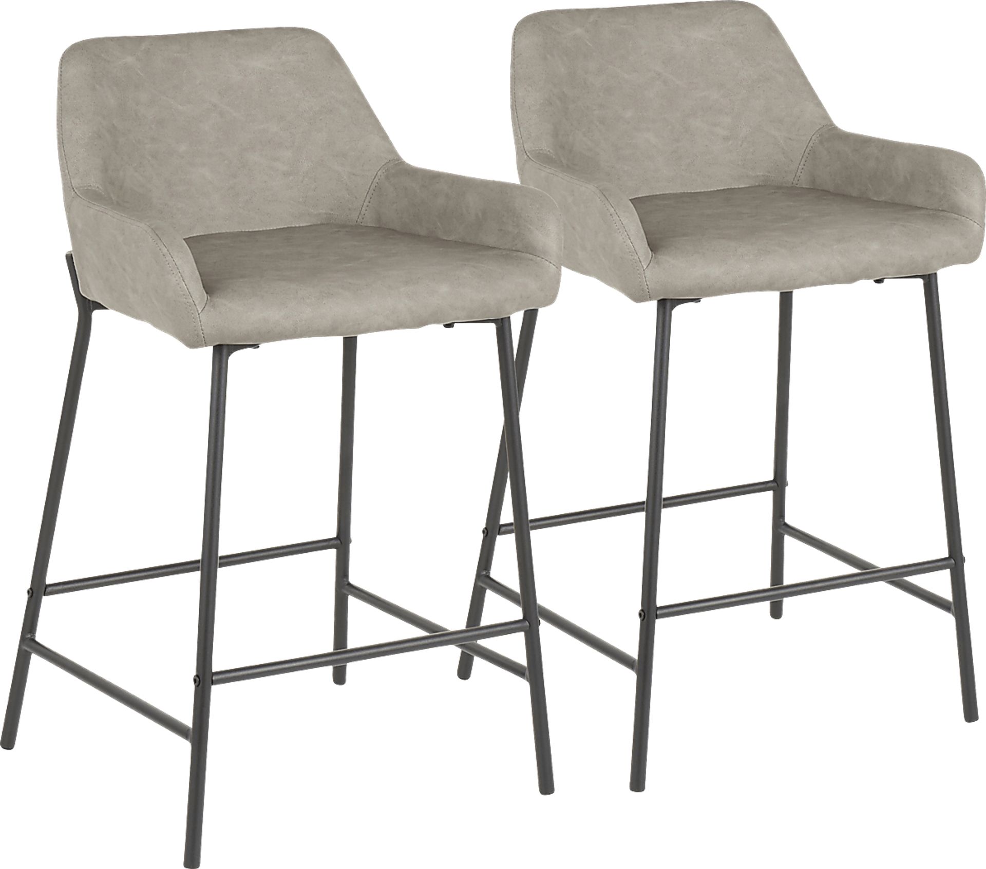 Clarain Gray Counter Height Stool, Set of 2 - Image 1