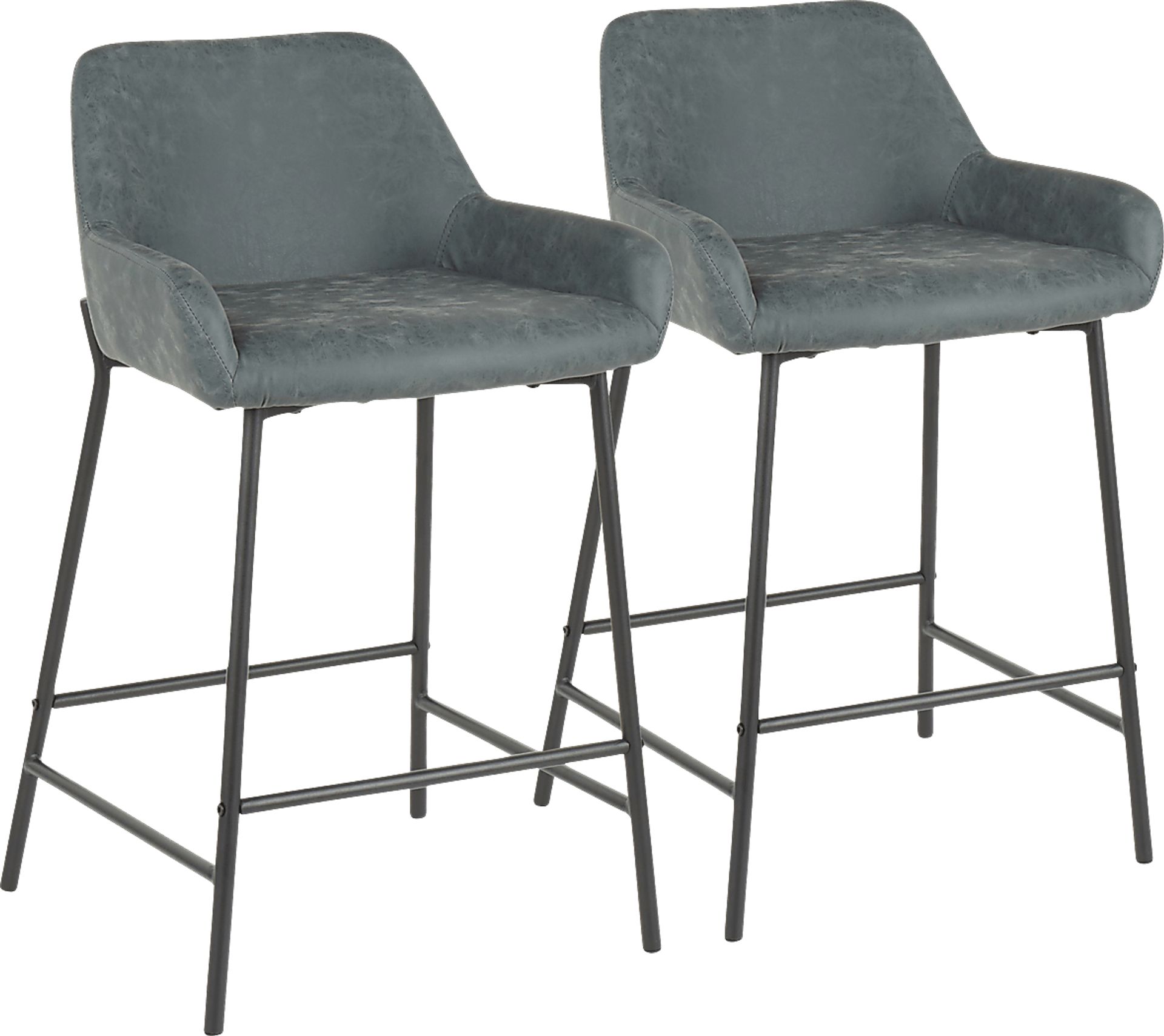 Clarain Green Counter Height Stool, Set of 2 - Image 1