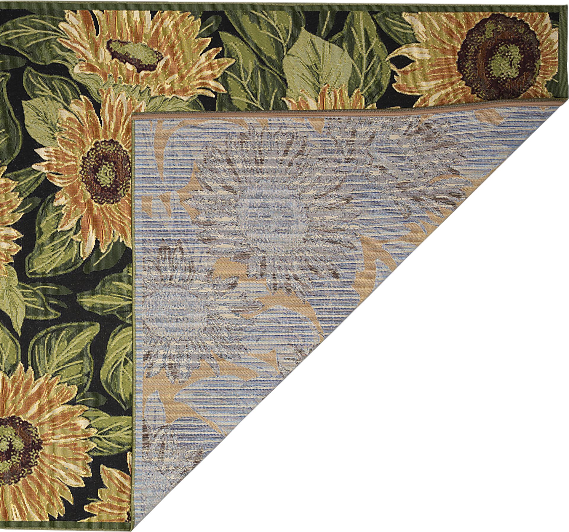 Clarbel Black 6'8 x 9'4 Indoor/Outdoor Rug - Image 6