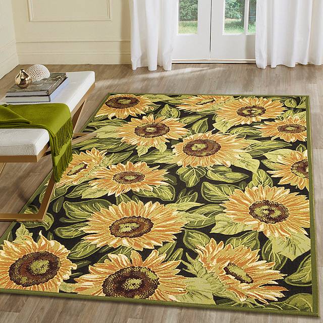 Clarbel Black 7'10 x 9'10 Indoor/Outdoor Rug - Thumbnail - Image 2