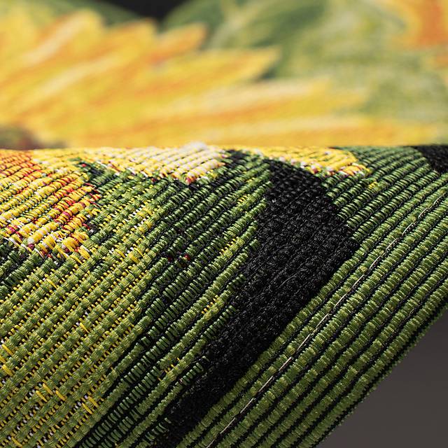 Clarbel Black 7'10 x 9'10 Indoor/Outdoor Rug - Thumbnail - Image 3