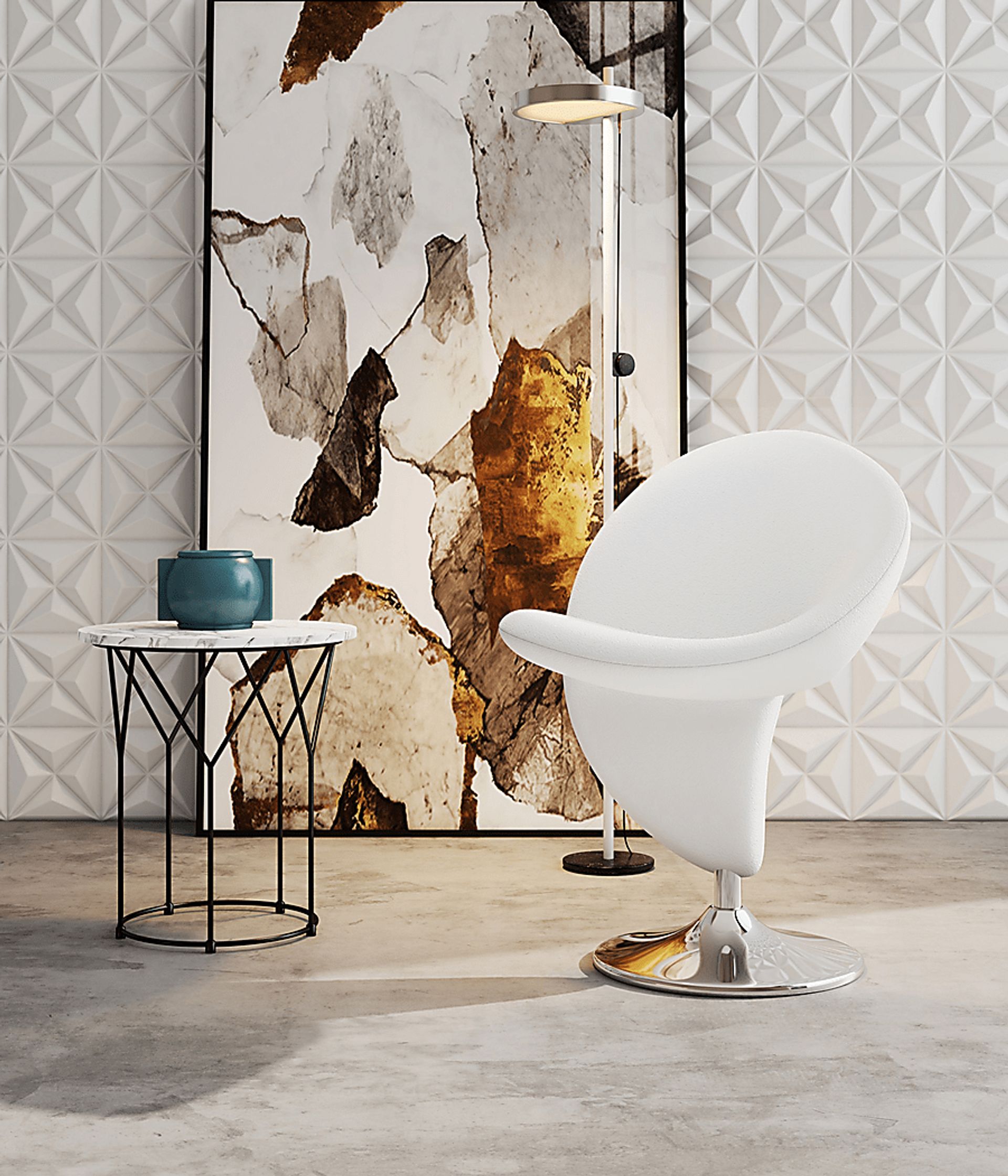 Claredda Cream Accent Chair - Image 2