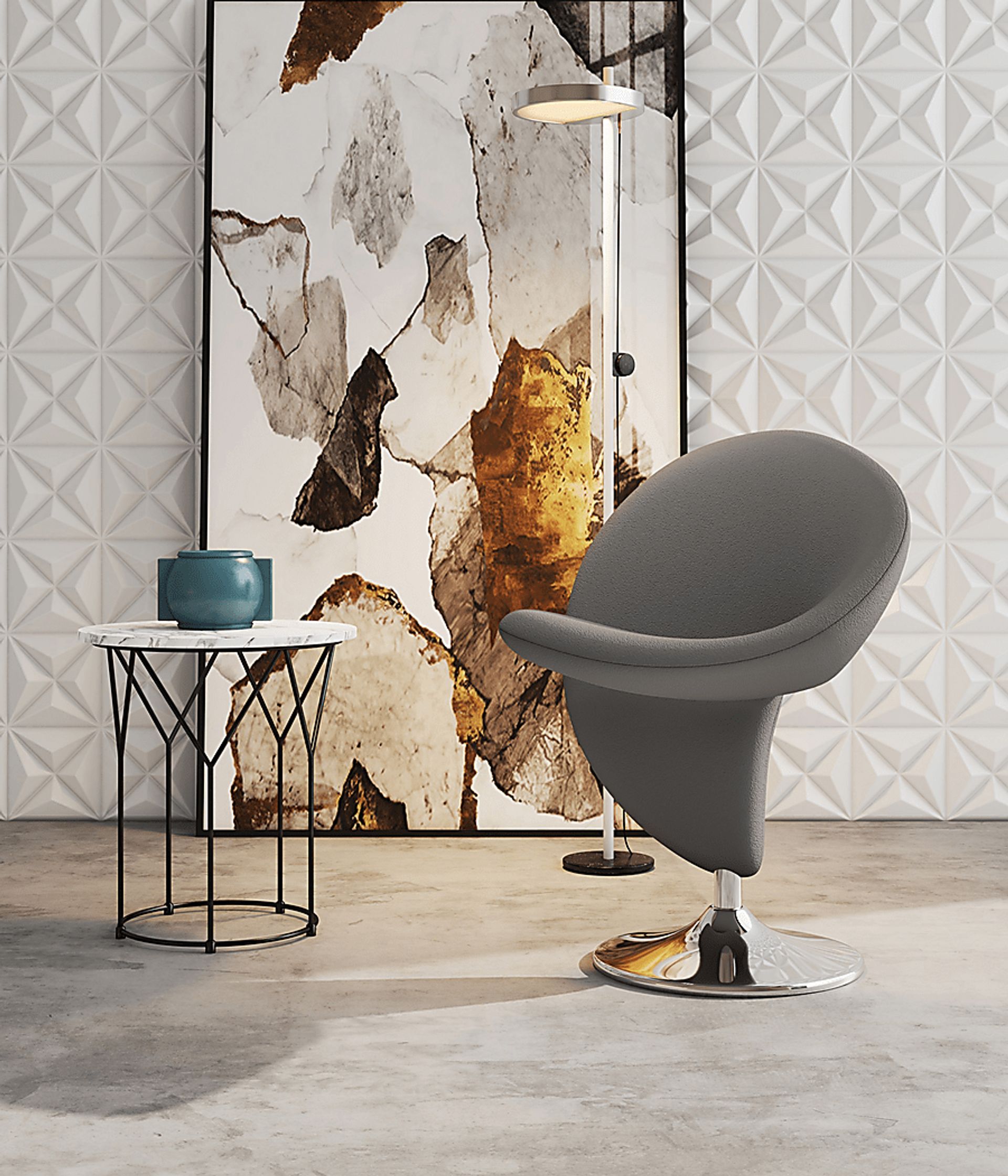 Claredda Gray Accent Chair - Image 2