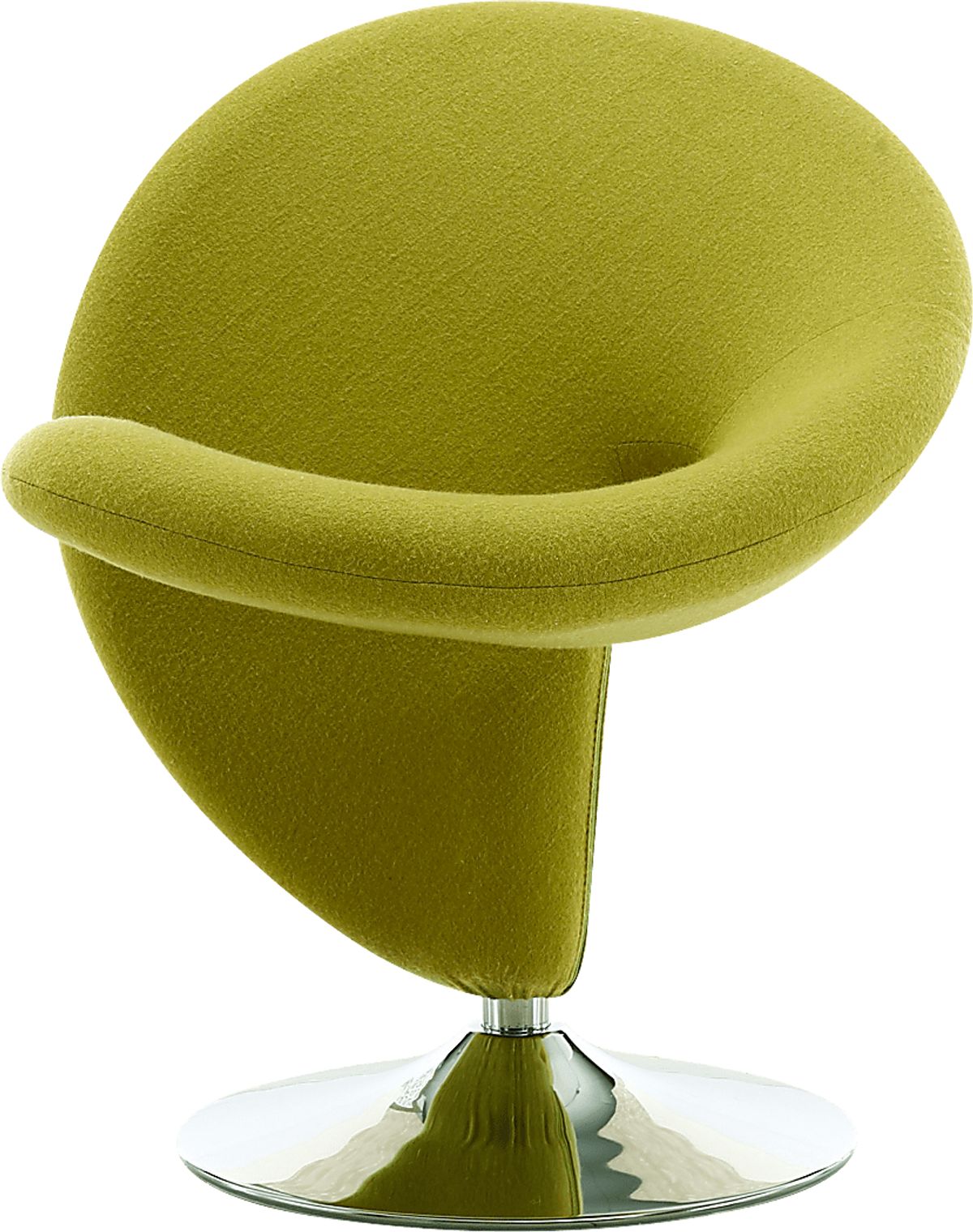 Claredda Green Wool Fabric Swivel Accent Chair Rooms to Go