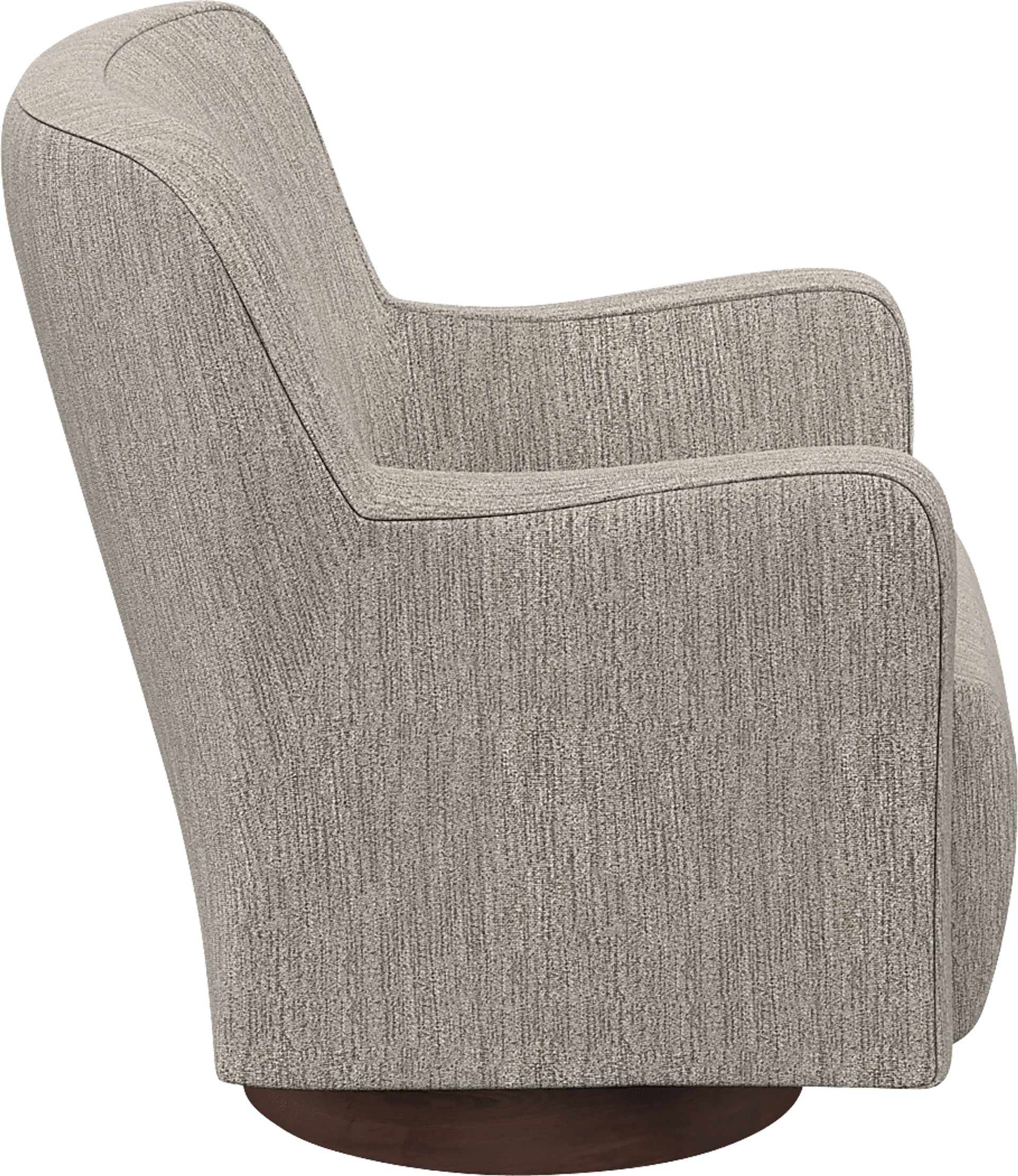 Claredon Brown Swivel Armchair - Image 4