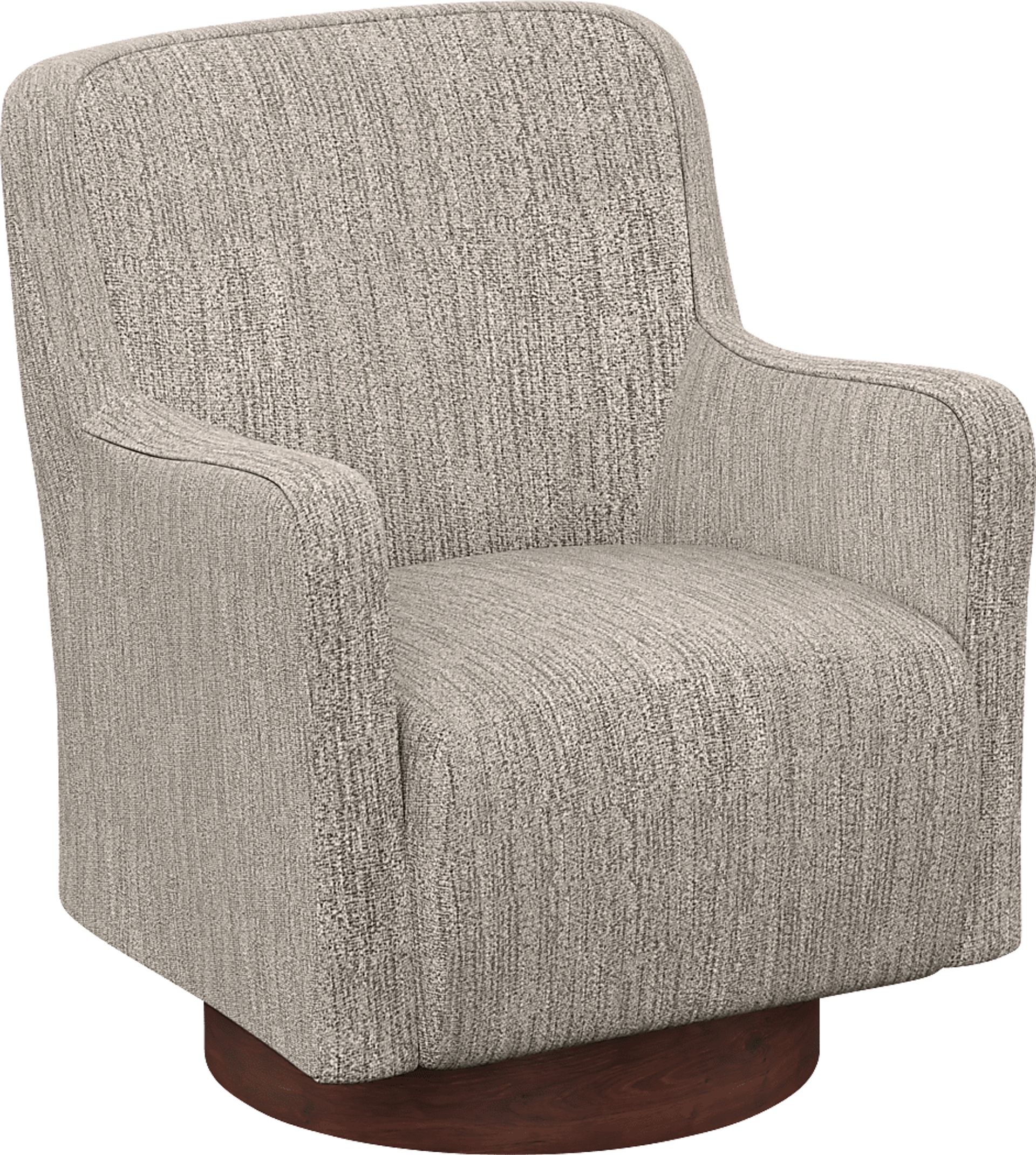 Claredon Brown Swivel Armchair - Image 1