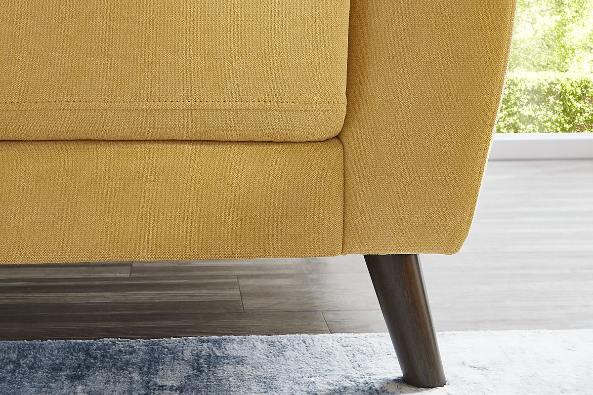 Claremont Heights Sunflower Yellow Woven Sofa | Rooms to Go