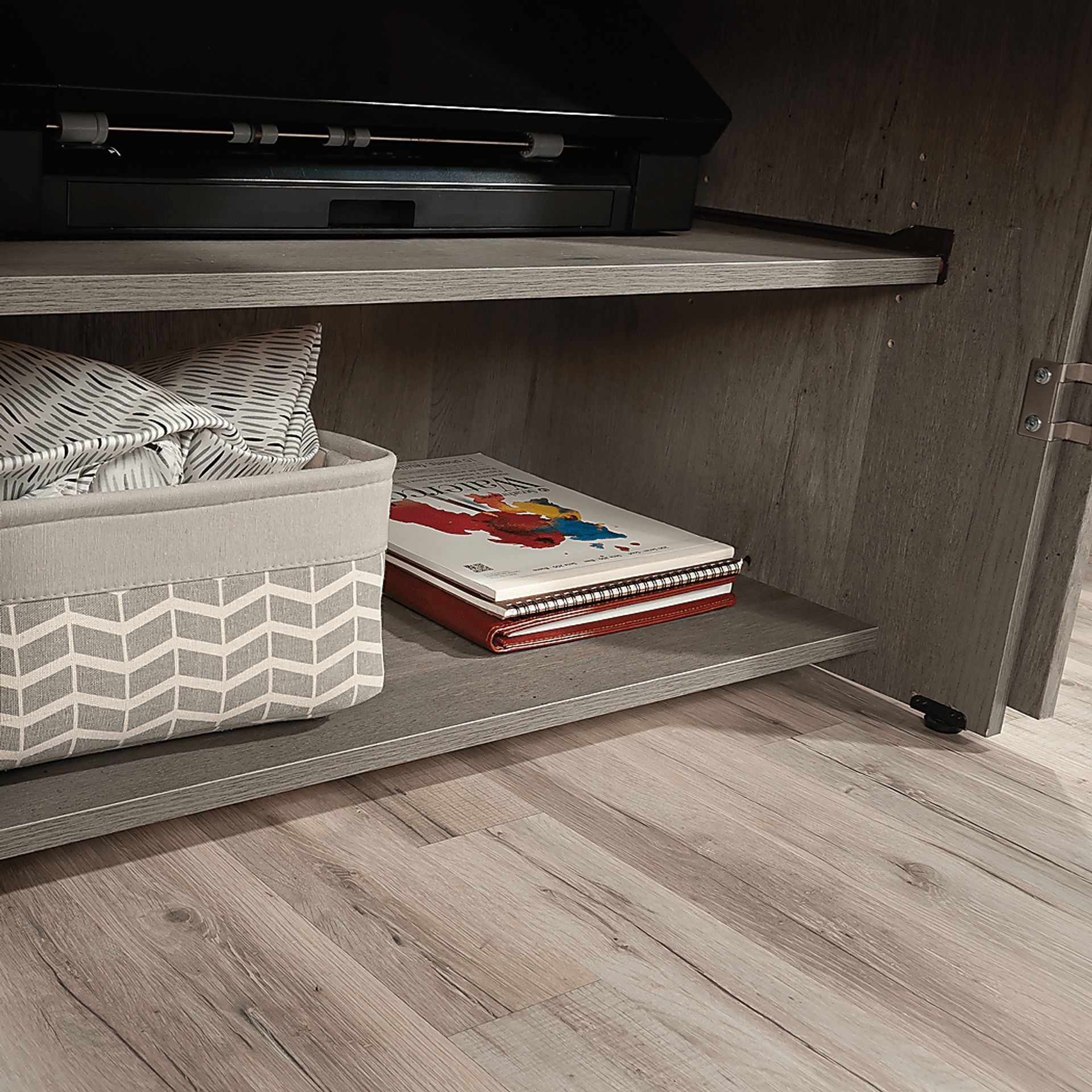 Clarendony Gray Storage Cabinet - Image 5
