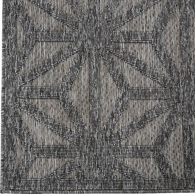 Clarene Dark Gray 5' x 7' Indoor/Outdoor Rug - Thumbnail - Image 2