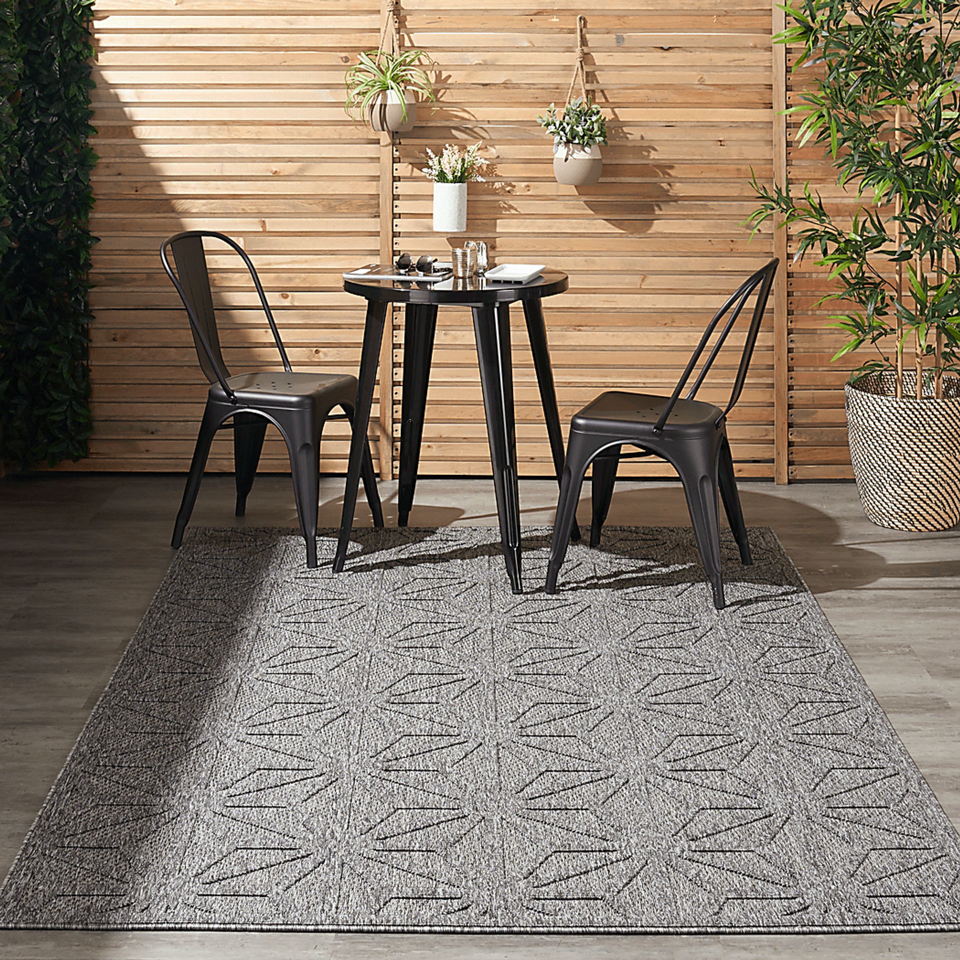 Clarene Dark Gray 8' x 10' Indoor/Outdoor Rug - Image 12