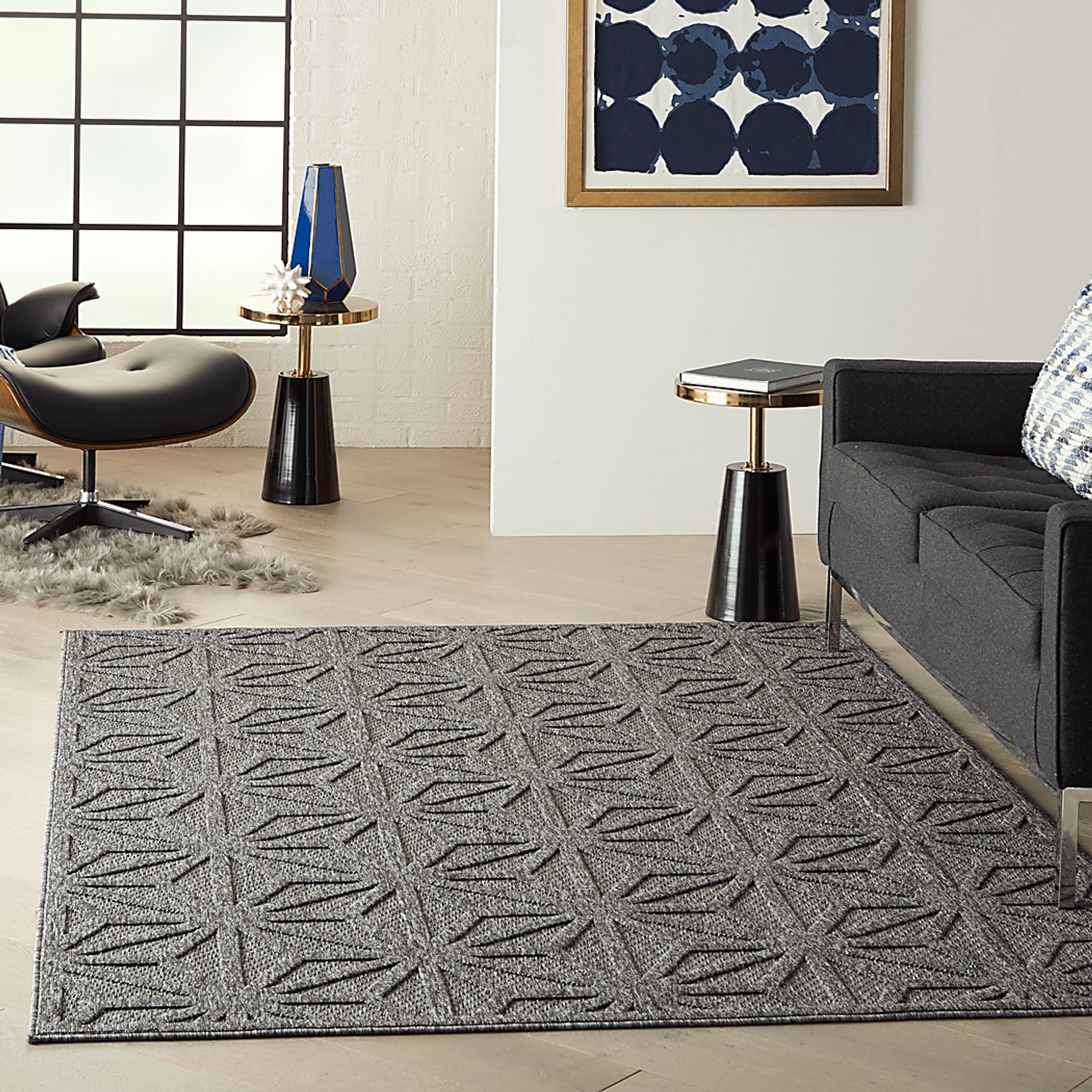 Clarene Dark Gray 8' x 10' Indoor/Outdoor Rug - Image 9