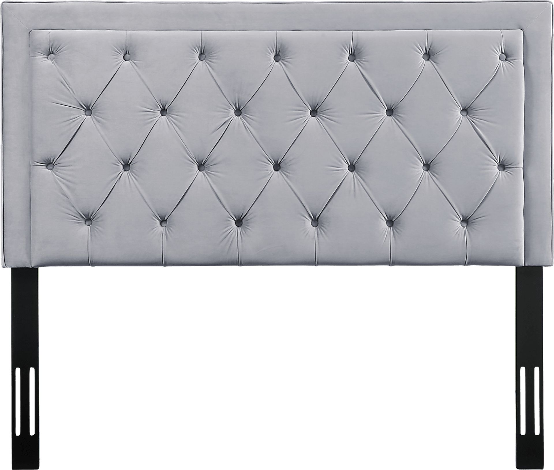 Clarette Gray Queen Upholstered Headboard - Image 1