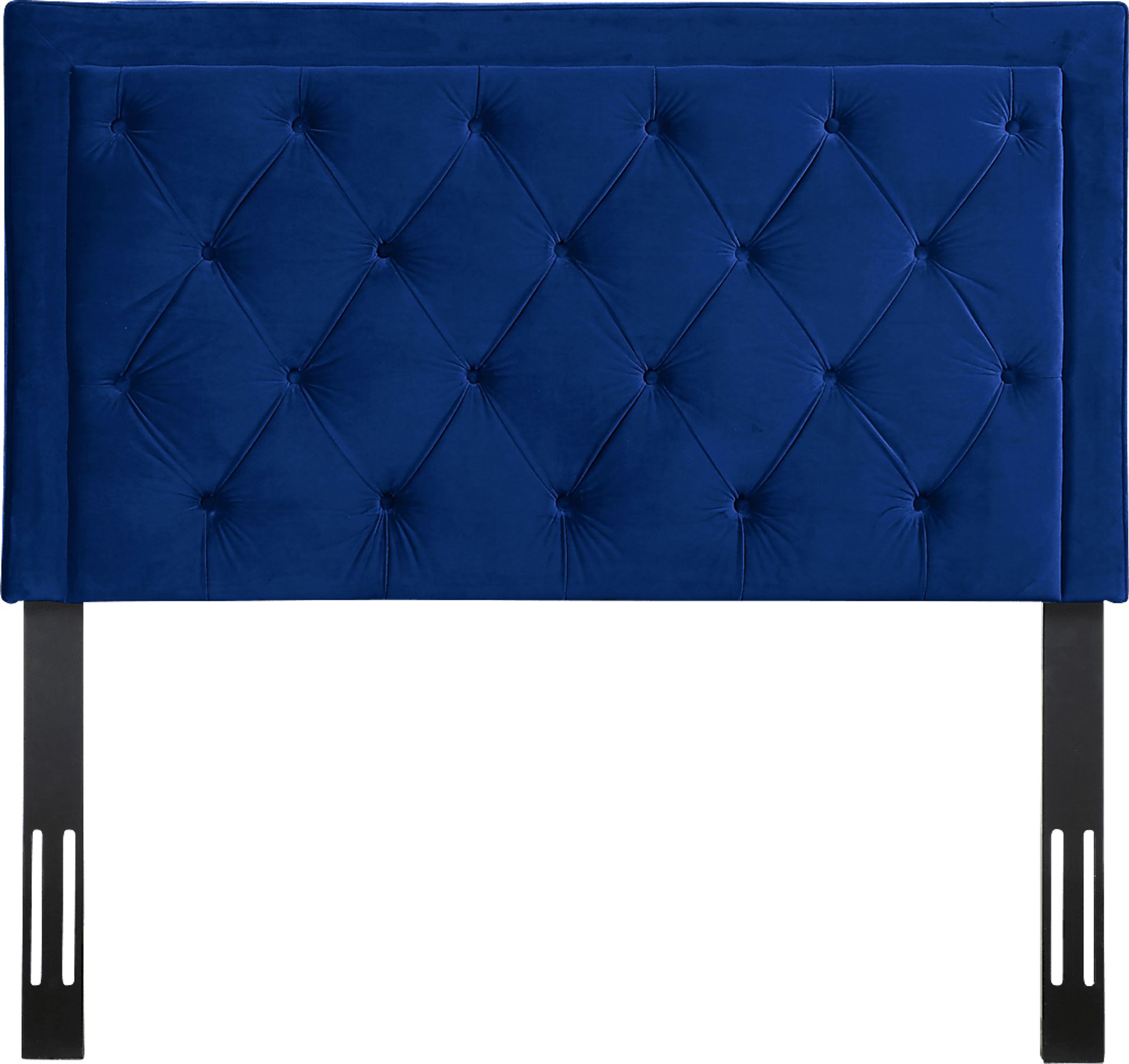 Clarette Navy Full Upholstered Headboard - Image 1