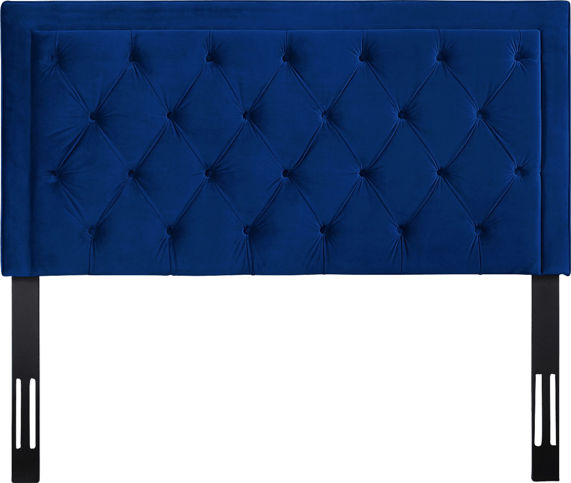 Clarette Navy Queen Upholstered Headboard - Image 1