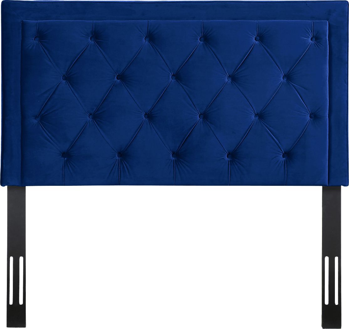 Clarette Navy Twin Upholstered Headboard Rooms To Go