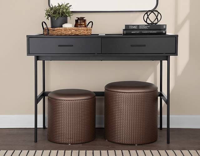 Clarinth Bronze Ottoman, Set of 2 - Thumbnail - Image 2