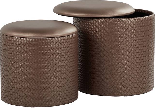 Clarinth Bronze Ottoman, Set of 2 - Thumbnail - Image 5