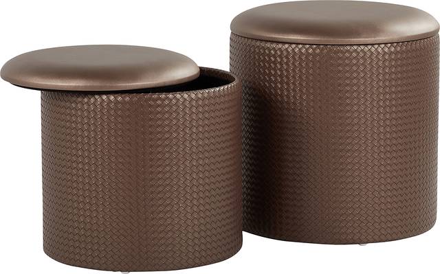 Clarinth Bronze Ottoman, Set of 2 - Thumbnail - Image 6