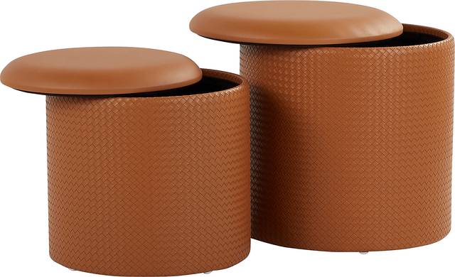 Clarinth Camel Ottoman, Set of 2 - Thumbnail - Image 7