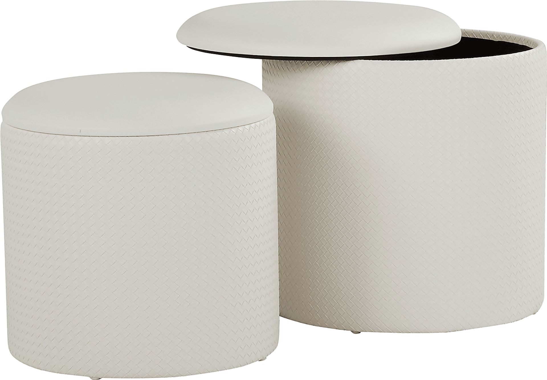 Clarinth Cream Ottoman, Set of 2 - Image 5