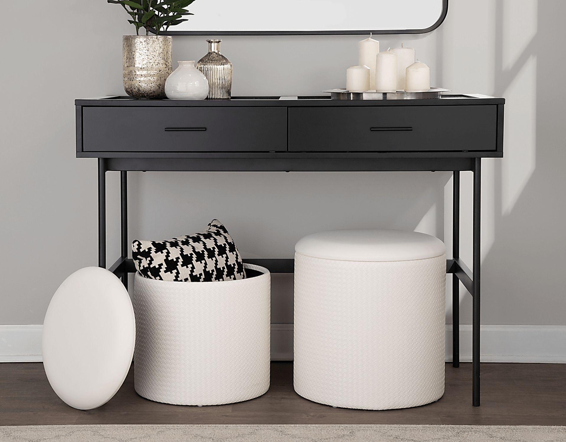 Clarinth Cream Ottoman, Set of 2 - Image 7